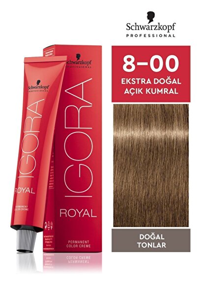 Igora Royal Doğal Tonlar 8-00 Ekstra Doğal Açık Kumral Saç Boyası 60ml