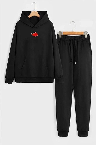 uyguntarz Σετ φόρμας Unisex Ninja Akatsuki με στάμπα