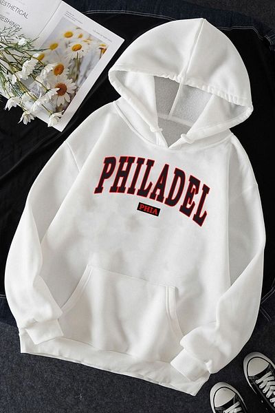 uyguntarz Unisex φούτερ με στάμπα Philadelphia