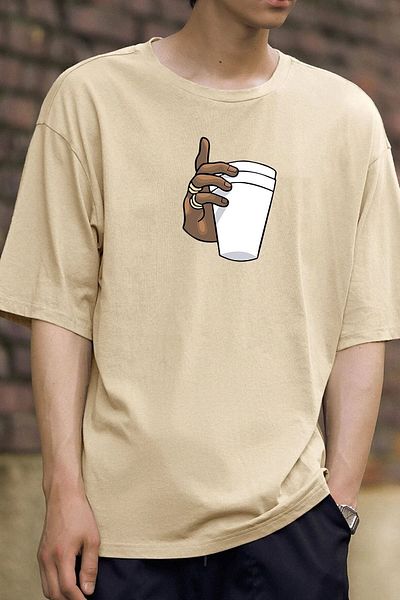 uyguntarz Μπλουζάκι Unisex Tupac Coffee Printed