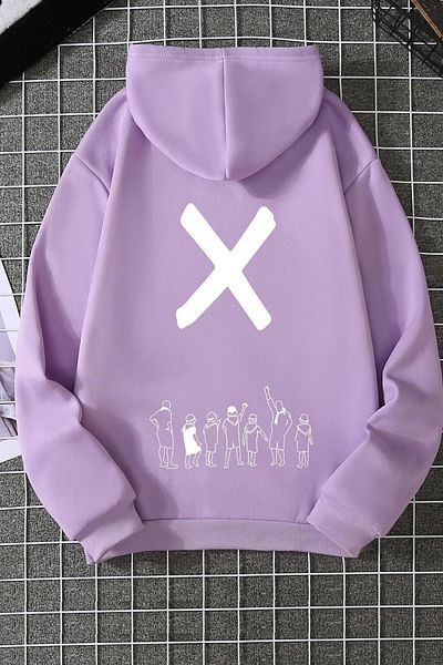 uyguntarz Φούτερ με στάμπα Unisex Design X