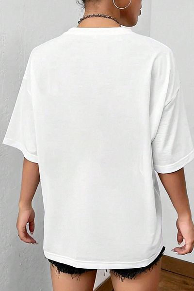 uyguntarz Unisex Oversize T-Shirt - Teufelsherz bedruckt