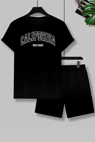 uyguntarz Shorts-Set mit California-Print, Unisex