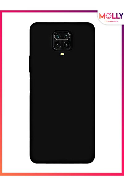 Molly Xiaomi Redmi NOTE 9 PRO İçin Siyah Liquid İçi Kadife Silikon Kılıf