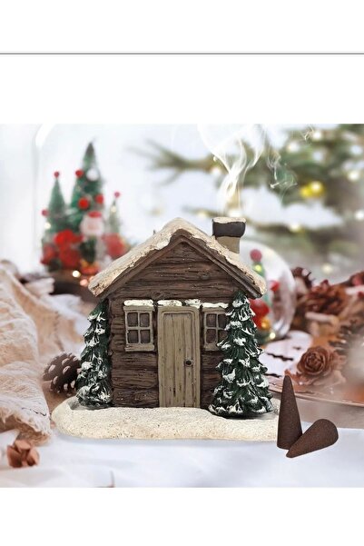 evdeki atölyem Karlı Ev Tütsülük (10X9 CM)