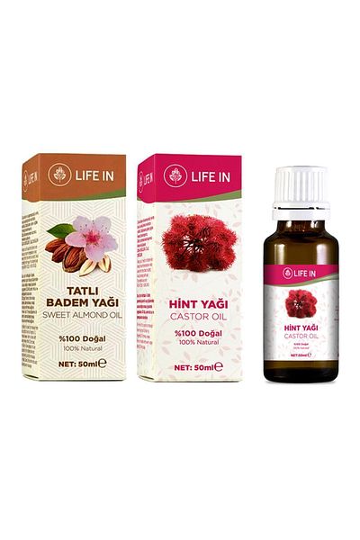 Life In Hair and Skin Care Oil - Special Sweet Almond and Indian Set of 2