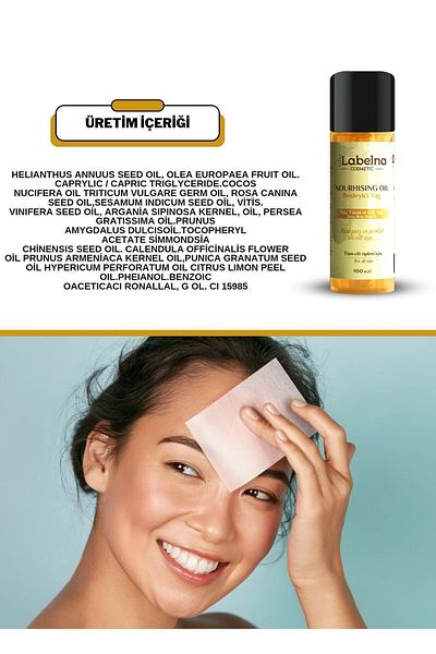 Labelna Cosmetic 100ml Miraculous Care Oil - Anti-Blemish and Stretch Marks, for Face, Body and Hair