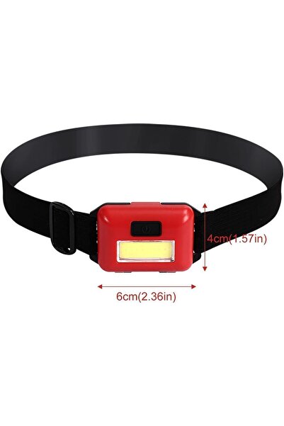 Factorial Kafa Bantlı Led Işık Ayarlanabilir Renkli Kafa Lambası Kitap Okuma Işığı Kamp Gezi Seyehat El Feneri