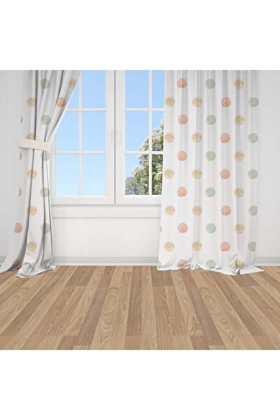 Bebemotto Soft, Renkli Yuvarlaklar, Beyaz, Yeşil, Ithal Kumaş, Çocuk Ve Bebek...