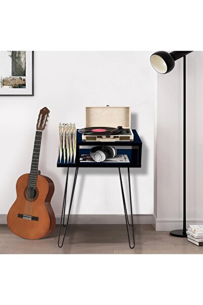 RMD SHOP Plak ve Pikap Sehpası Metal Ayaklı