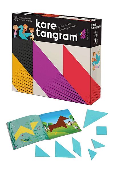 Zetzeka Square Tangram Plastic Intelligence And Mind Game 3 Years Old 1 Player