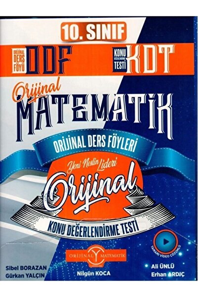 Orjinal Yayınları Orijinal 10. Sınıf Matematik ODF Orijinal Ders Föyleri 2026...