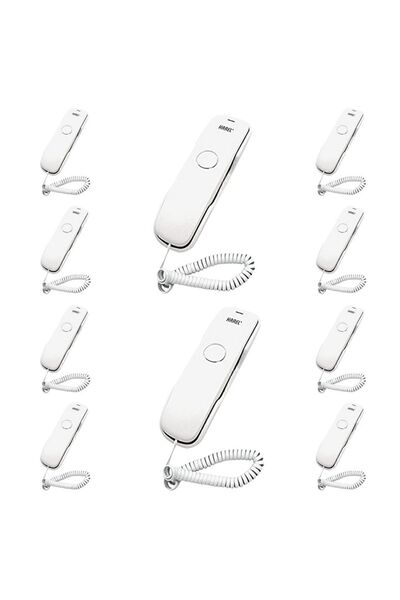 KAREL 10 Adet Beyaz Tm902 Duvar Telefonu