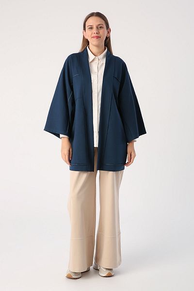 ALLDAY Σκούρο Indigo Bat Sleeve Oversize Ζακέτα
