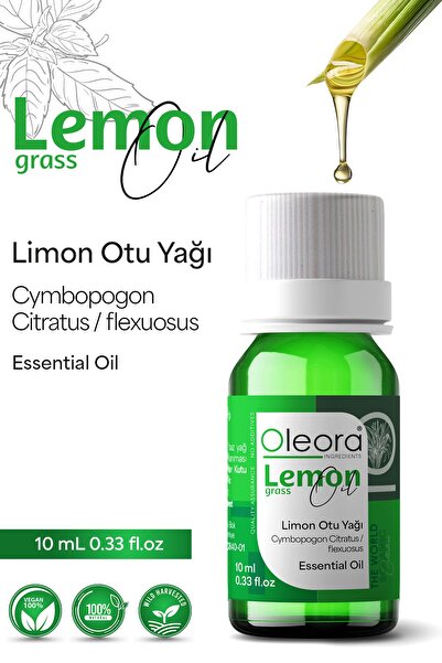 Oleora Limon Otu Yağı, Saf, Seyreltilmemiş, Uçucu Yağ. ( Lemongrass Oil ) Und...