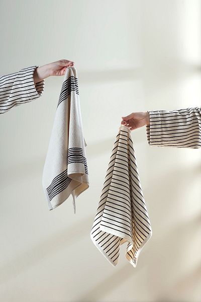 İrya Irya - in Out Lines Painted 100% Cotton Towel Set of 2 2/50X90