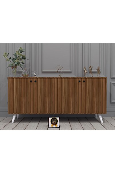 KONAK EV EŞYALARI Espino Konsol,TV Ünitesi,Dekoratif Dolap,Vitrin,%100 MDF,Ko...