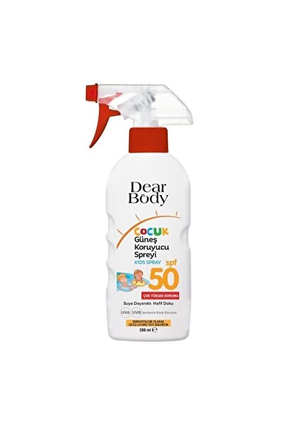 dear body Çocuk Güneş Koruyucu Sprey Spf50 200ml