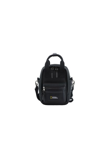 NATIONAL GEOGRAPHIC LEGEND Mini Utility Bag Black, Durable WaterResistant Casual Shoulder Bag