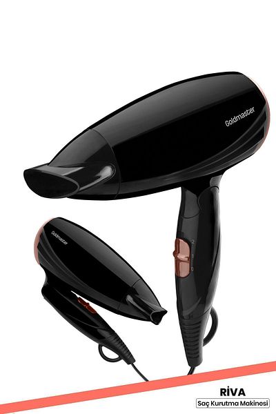 GOLDMASTER Riva 1600 Watt Dc Motor 2 Level Heat Adjustable Foldable Hair Dryer