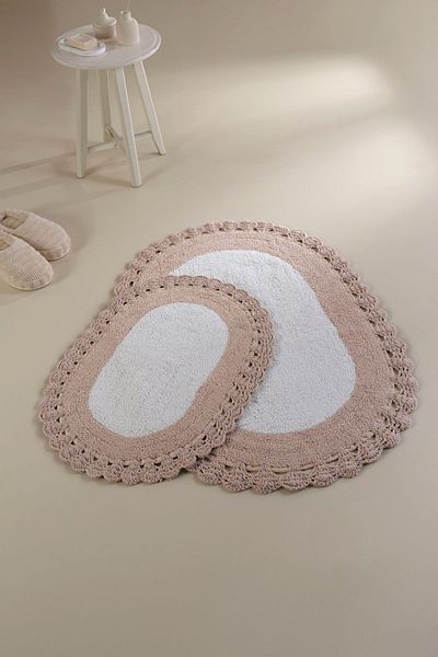 İrya Covoraș de baie Bianca 100% Bumbac Ecru 40x60+60x90