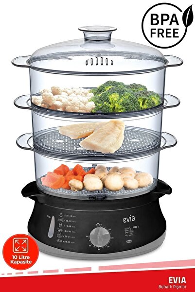 Genel Markalar Steam 60 Dakika Zaman Ayarlı 10 Litre Bpa Içermeyen Buharlı Pi...