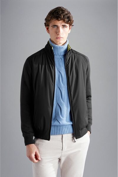 PAUL&SHARK سترة بسحاب للرجال - C.W.صوف