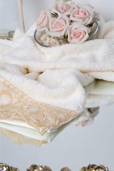 İrya Carmina 100% Cotton Face Towel Ecru 50x90