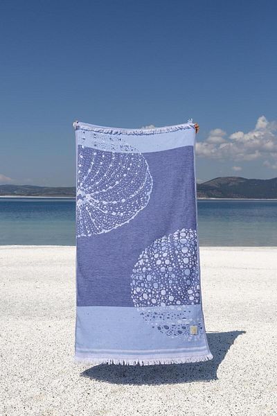 İrya Urchin 100% Bumbac Peshtemal Blue 90x170