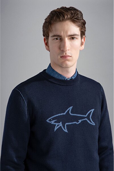PAUL&SHARK MEN'S KNITTED ROUNDNECK C.W. WOOL