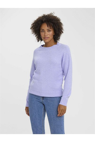Vero Moda Strickpullover VMDOFFY LS O-NECK BLOUSE GA NOOS