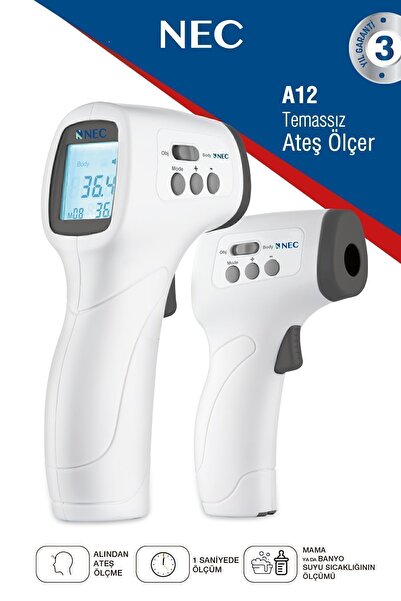 Nec A12 ALINDAN TEMASSIZ UZAKTAN ATEŞ ÖLÇER