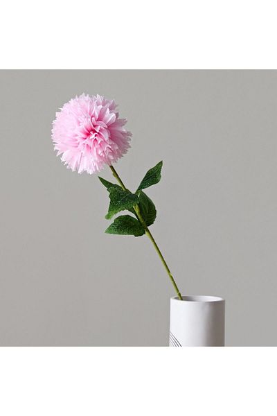 Home Box Floret Ball Mum Flower with Leaves - 62 cm