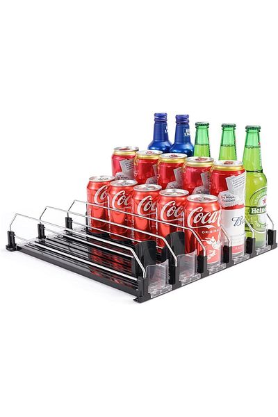 teknotrust Bingohive Plastic Beverage Dispenser - 5 Rows Spring Automatic Can