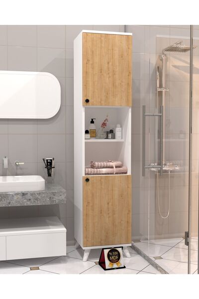 KONAK EV EŞYALARI Bamba Banyo Dolabı,%100 MDF,Çok Amaçlı Dolap