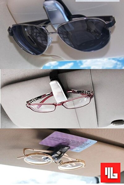 Mağazam Belli Portabil Ușor de utilizat - Suport pentru ochelari și carduri cu blocare în interiorul vehiculului