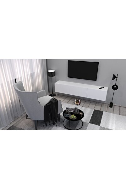 KONAK EV EŞYALARI Novanta 2 Tv Ünitesi %100 Mdf Tv Sehpası, Kolay Kurulum