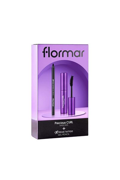 Flormar Limited Edition Promo Coffret Precious Curl Mascara + Extreme Tattoo Eyeliner 06