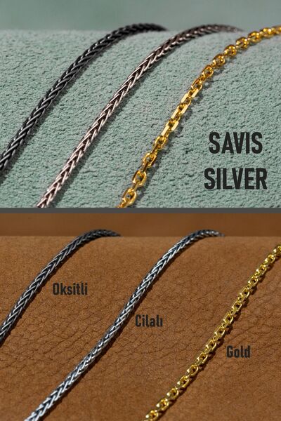 Savis Silver Boks Eldiveni 925 Ayar Gümüş Kolye