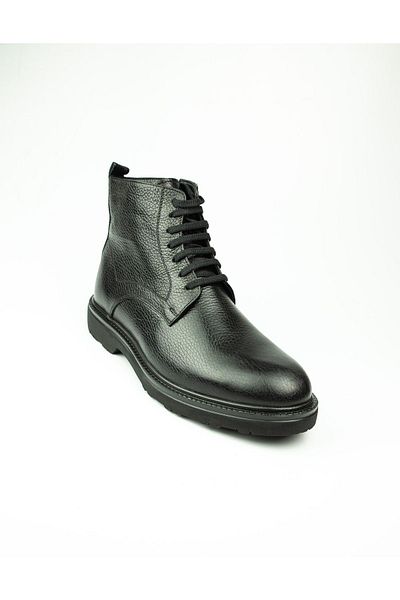 JAMES FRANCO Black Leather Men's Boots - 034 Model