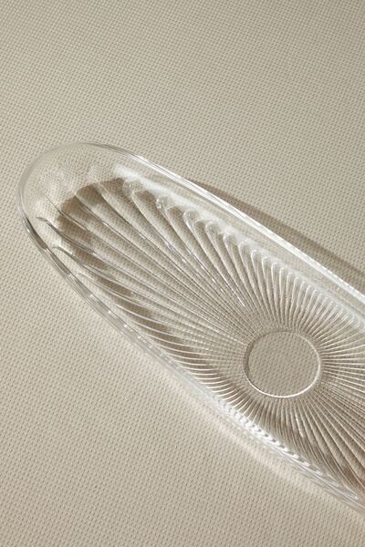 Glamis Selen Concept Damla Model El Yapımı Cam Kayık Tabak