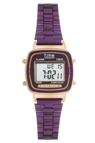 Timewatch Digital Retro Purple Color Wristwatch