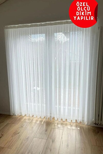 Emes Lux VakoRoma Tulle simplu potrivit pentru orice cameră - 1/3 pliuri îngu...