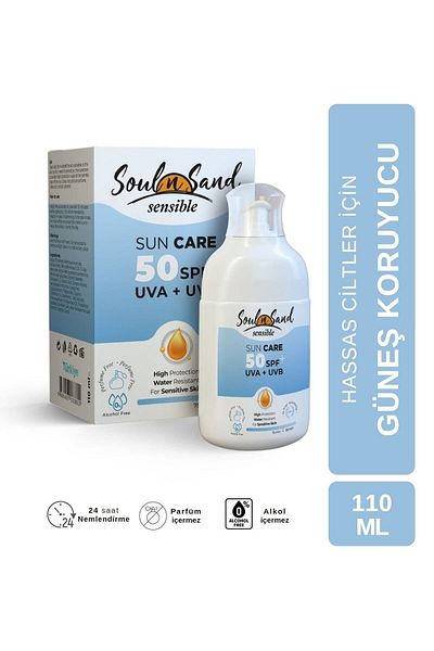 Soul N Sand SPF 50 Sensible Sunscreen - Sensitive Skin 110 ml