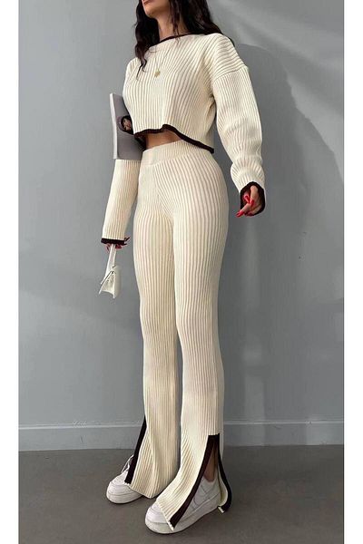 Abalı New Season Kamar Model Knitwear Set
