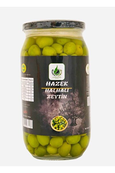 HAZEK KADIN KOOPERATİFİ Altınözü Halhalı Zeytin 600 gr Cam Kavanoz
