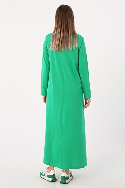 ALLDAY Μακρυμάνικο πράσινο εσωτερικό φόρεμα