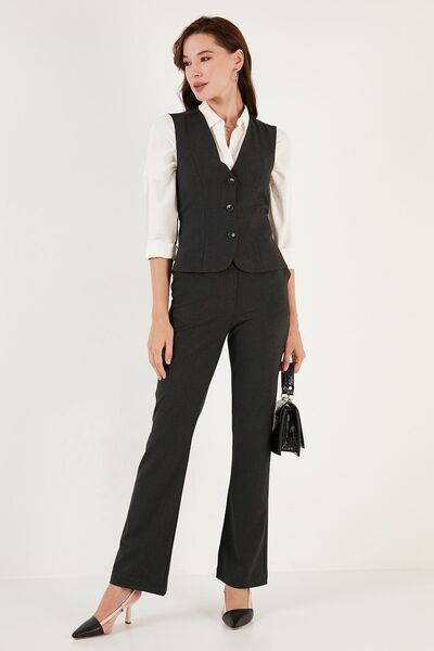 Lela Fitted Lined Classic Woven Vest