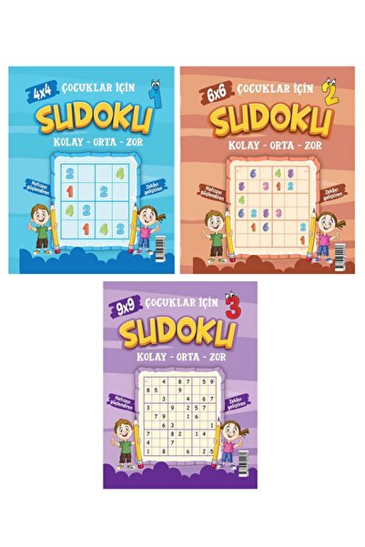 Mavi Boncuk Çocuklar İçin SUDOKU ( Kolay-Orta-Zor )