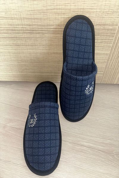 İlkem Ανδρικές παντόφλες σπιτιού - Guest, Προίκα, Γαμπρός, Πακέτο και Δώρο Λούτρινο Χαλί Φτηνές Παντόφλες